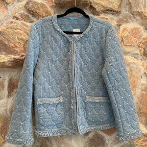 NWT J. McLaughlin Helene Chambray Jacket Size XL